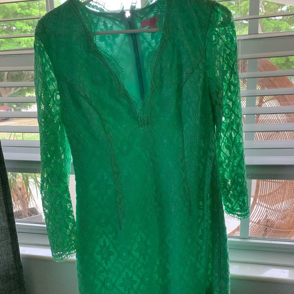 Brand New Lace green Lilly Pulitzer Dress